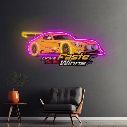 Drive Faster Led Neon Sign Light Custom Led Signs - Shineneon