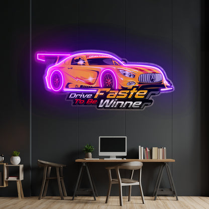 Drive Faster Led Neon Sign Light Custom Led Signs