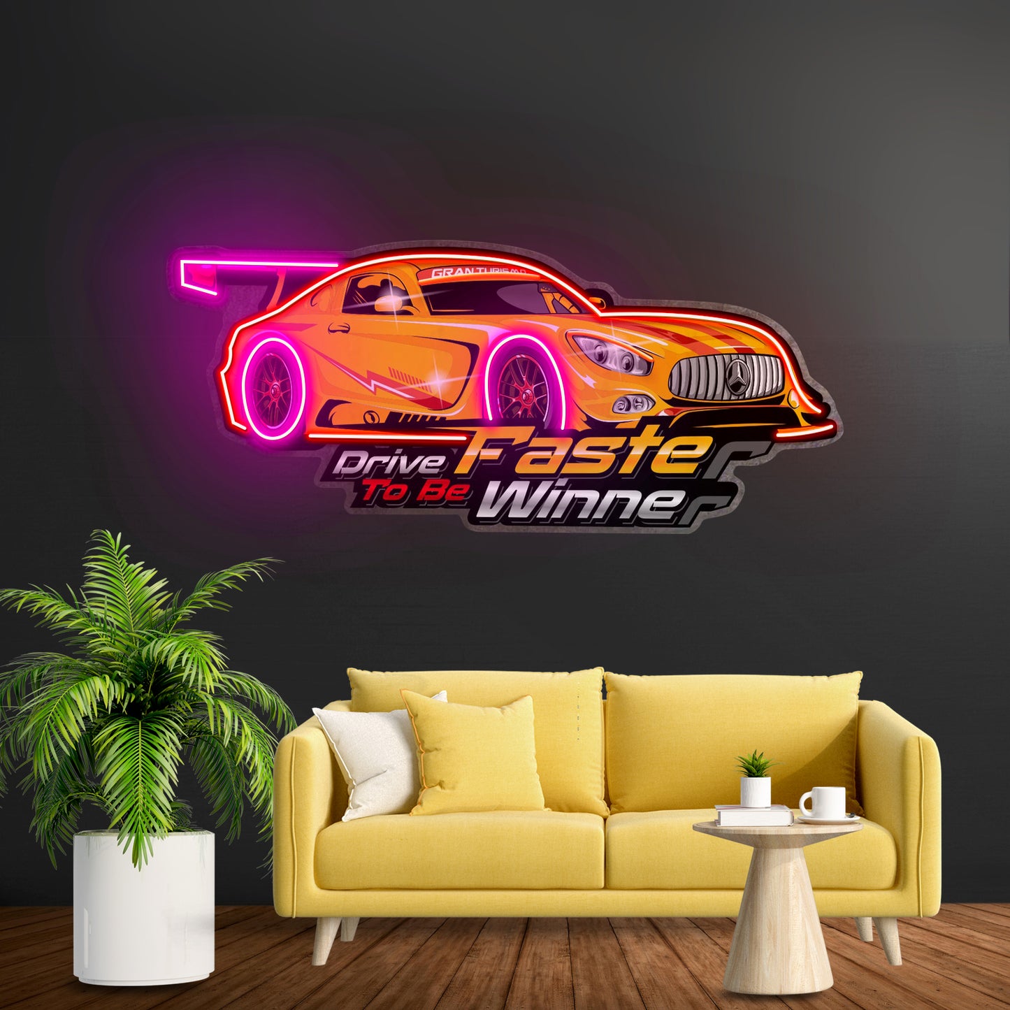 Drive Faster Led Neon Sign Light Custom Led Signs