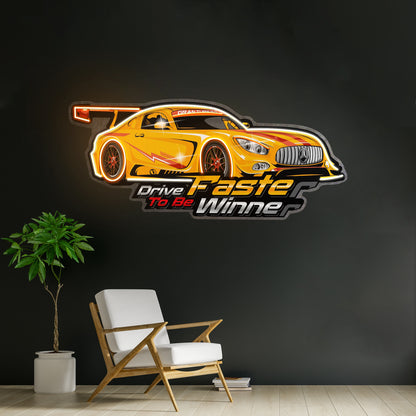 Drive Faster Led Neon Sign Light Custom Led Signs