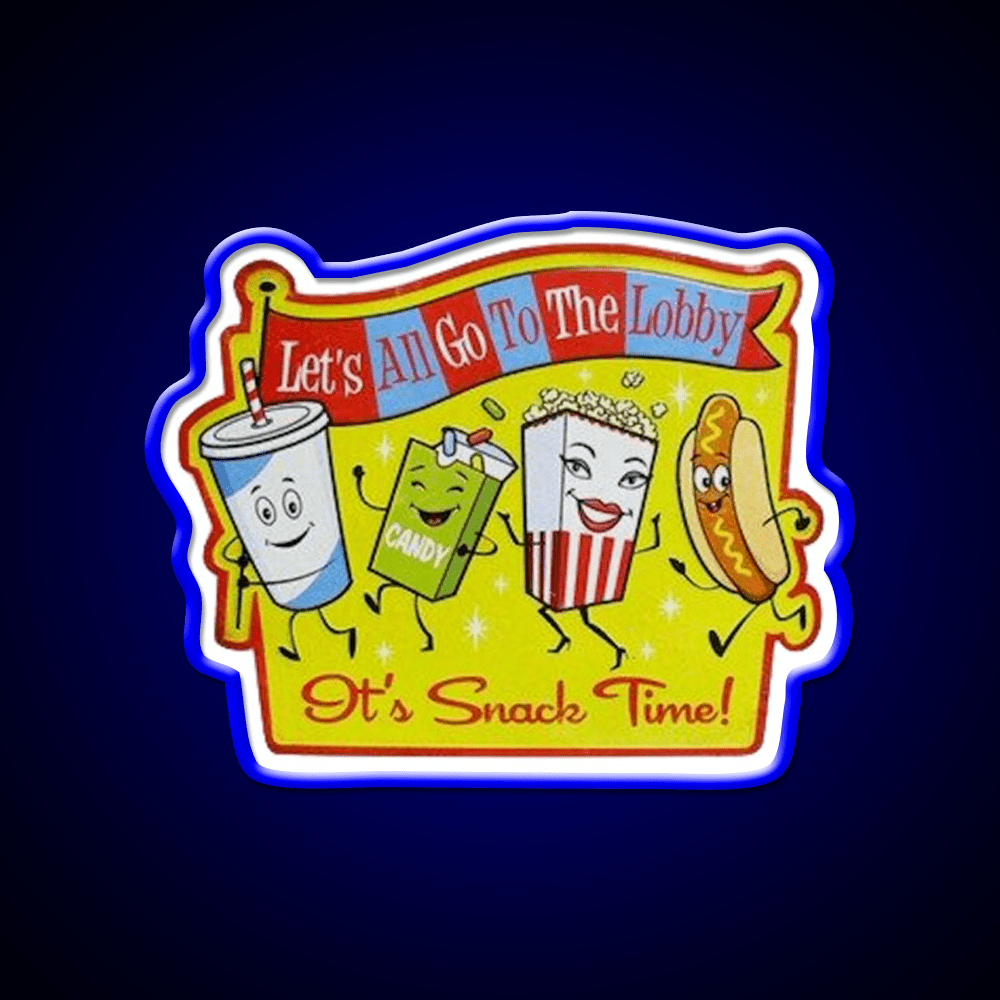 Drive In Snack Time Snack Food Led Neon Sign Rgb Color - Shineneon