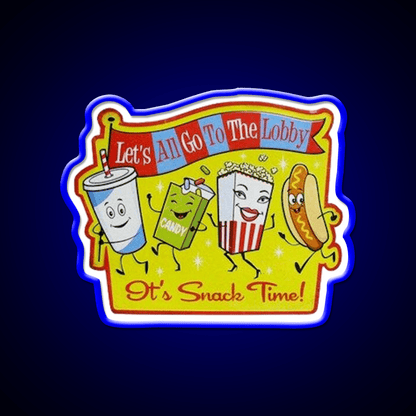 Drive In Snack Time Snack Food Led Neon Sign Rgb Color - Shineneon