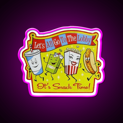 Drive In Snack Time Snack Food Led Neon Sign Rgb Color - Shineneon