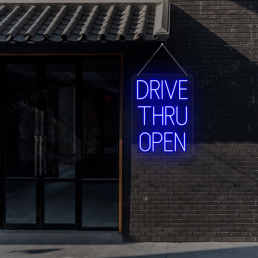 Drive Thru Open Sign | Shineneon