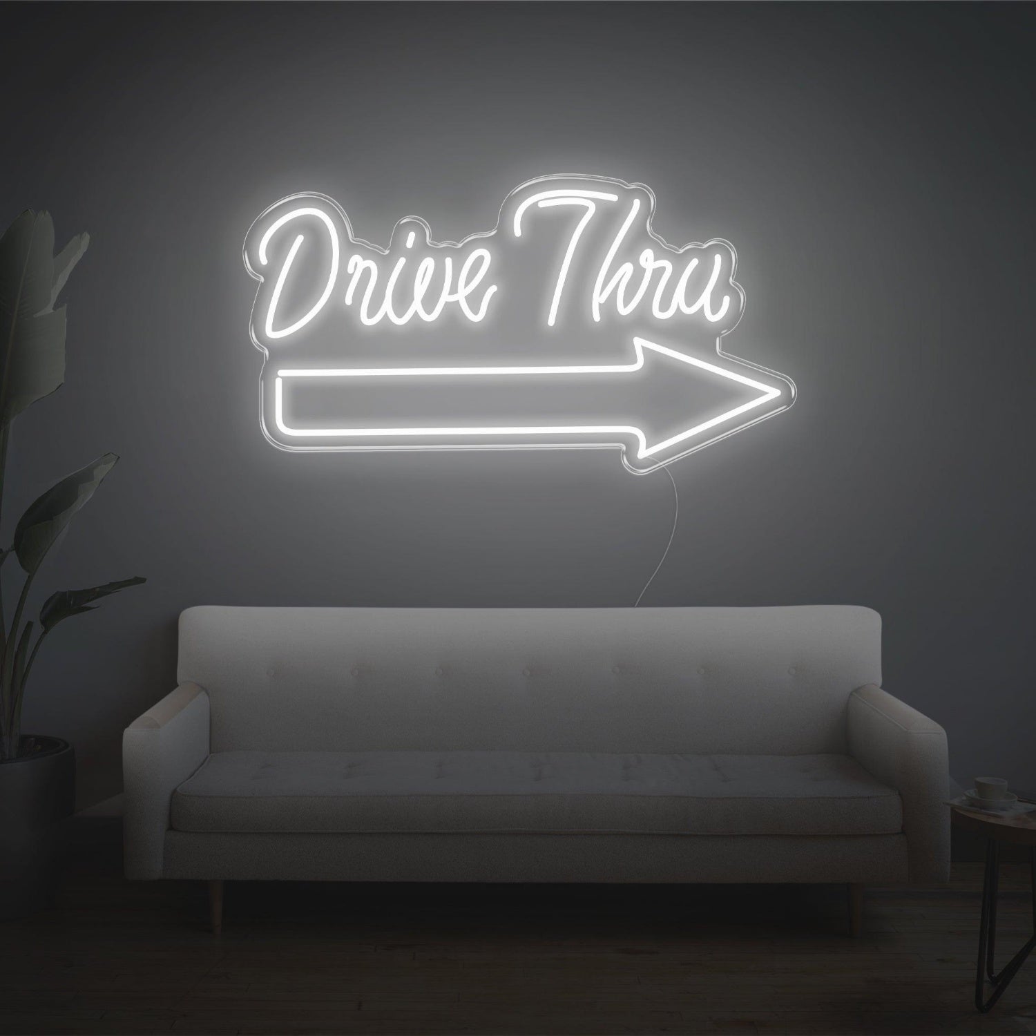 Drive Thru Pink Arrow Led Neon Sign For Indoor Commercial Decor | Shineneon