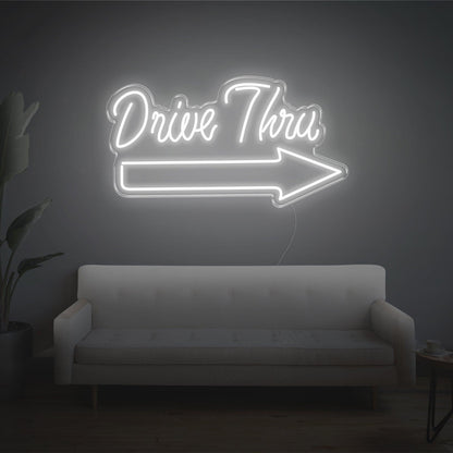 Drive Thru Pink Arrow Led Neon Sign For Indoor Commercial Decor | Shineneon