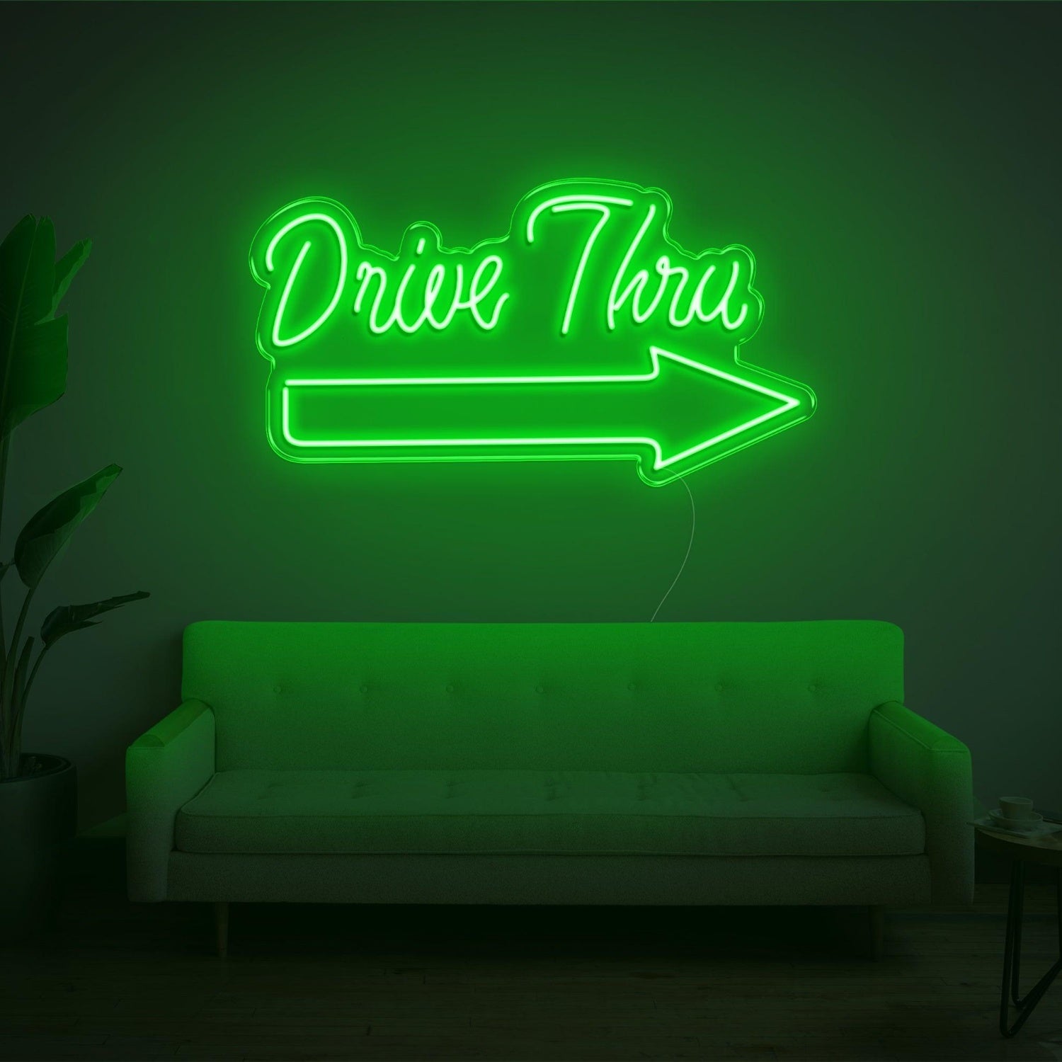 Drive Thru Pink Arrow Led Neon Sign For Indoor Commercial Decor | Shineneon