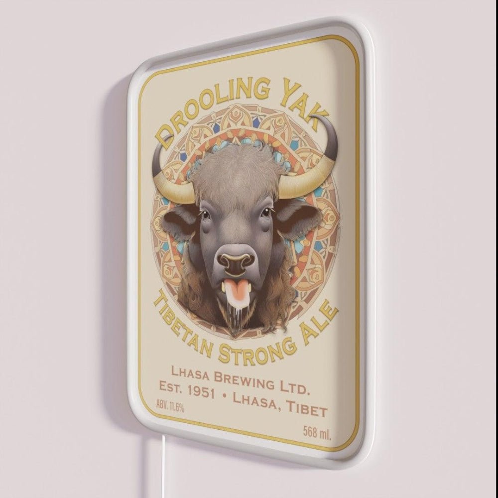 Drooling Yak Tibetan Strong Ale Rgb Led Neon Sign - Shineneon