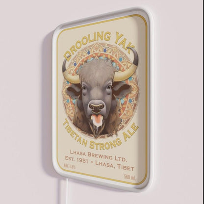 Drooling Yak Tibetan Strong Ale Rgb Led Neon Sign - Shineneon