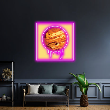 Drops Of Jupiter Artwork Custom Neon Led Sign - LED neon sign close-up detail