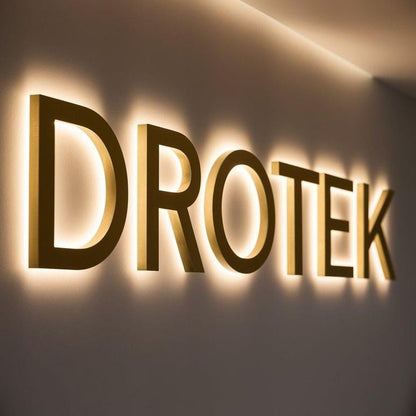 Drotek 3D Backlit Channel Letters Led Light Sign - Shineneon