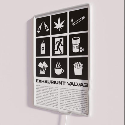 Drugs As Emergency Exit Beer Mushroom Coffee Rgb Led Neon Sign - Shineneon