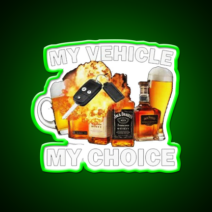 Drunk Driving Beer Bar Decor Led Neon Sign Rgb Color - LED neon sign view 8