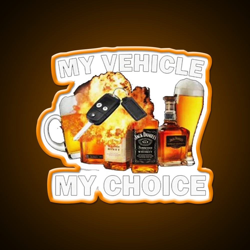Drunk Driving Beer Bar Decor Led Neon Sign Rgb Color - LED neon sign view 6