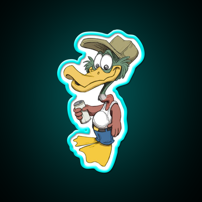 Drunk Duck Beer Bar Decor Led Neon Sign Rgb Color - Size and dimension reference