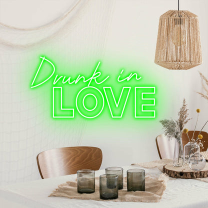 Drunk In Love Celebratory Neon For Wedded Bliss | Shineneon