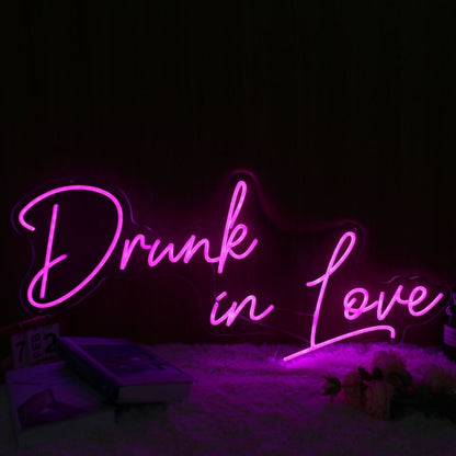 Drunk In Love Dark Purple Led Neon Sign - Shineneon