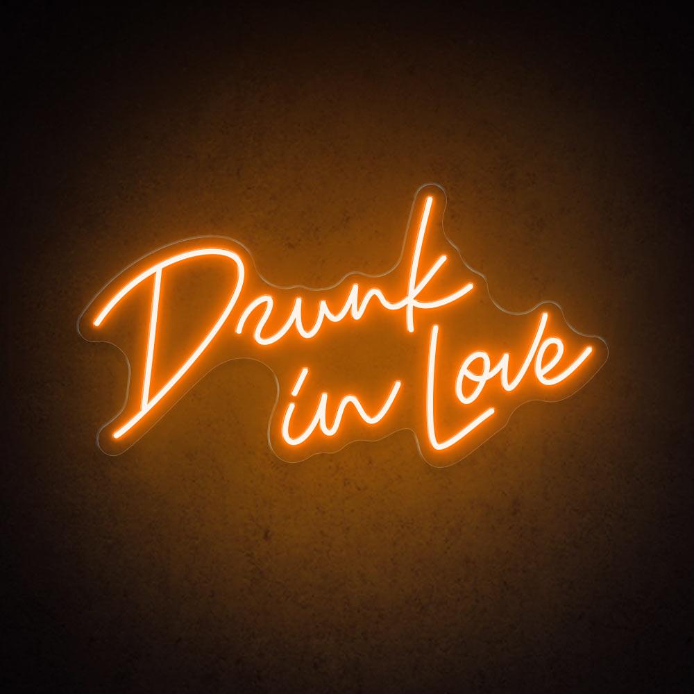 Drunk In Love Handwritten Bright Pink Led Neon Sign For Wedding Party Decor | Shineneon