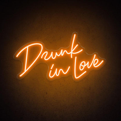 Drunk In Love Handwritten Bright Pink Led Neon Sign For Wedding Party Decor | Shineneon