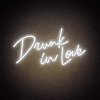 Drunk In Love Handwritten Bright Pink Led Neon Sign For Wedding Party Decor | Shineneon