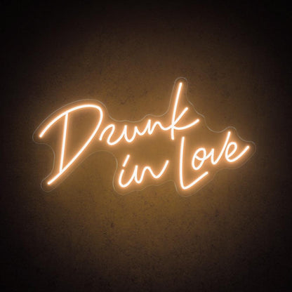 Drunk In Love Handwritten Bright Pink Led Neon Sign For Wedding Party Decor | Shineneon