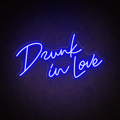 Drunk In Love Handwritten Bright Pink Led Neon Sign For Wedding Party Decor | Shineneon