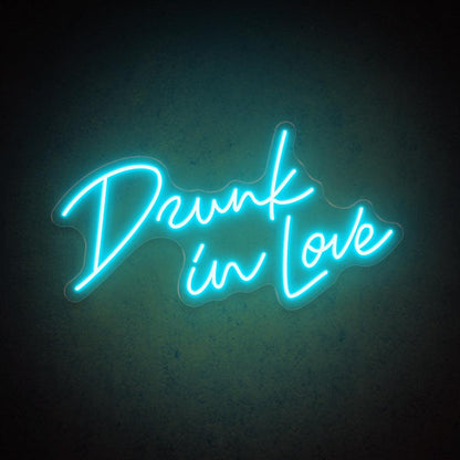 Drunk In Love Handwritten Bright Pink Led Neon Sign For Wedding Party Decor | Shineneon