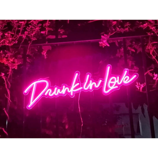 Drunk In Love Led Sign Business Neon Signs Wall Art Decor