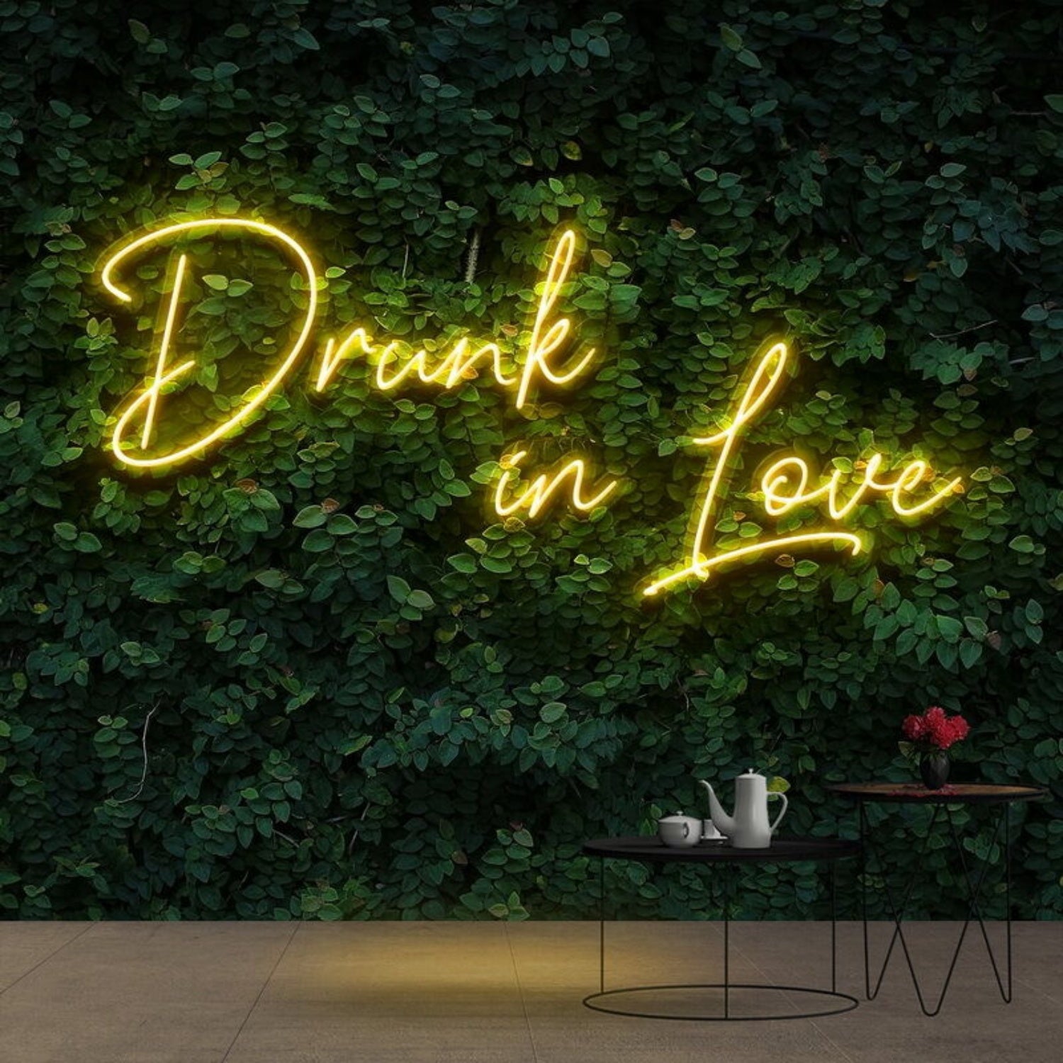 Drunk In Love Neon Sign For Romantic And Fun Spaces | Shineneon