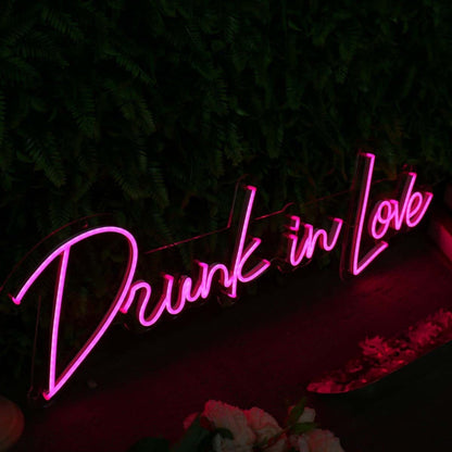 Drunk In Love Pink Custom Led Neon Sign - Shineneon
