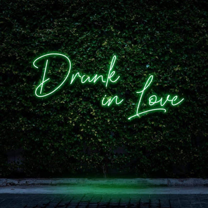Drunk In Love Pink Led Neon Sign For Outdoor Bar Or Cafe Decor | Shineneon