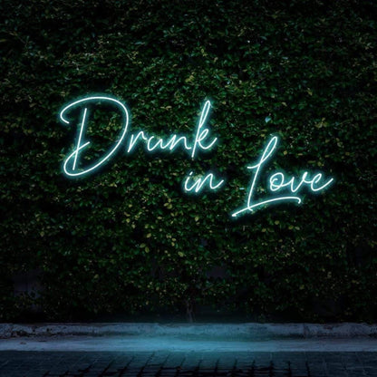 Drunk In Love Pink Led Neon Sign For Outdoor Bar Or Cafe Decor | Shineneon