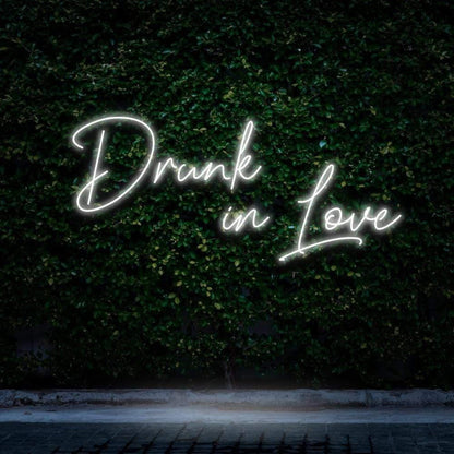 Drunk In Love Pink Led Neon Sign For Outdoor Bar Or Cafe Decor | Shineneon