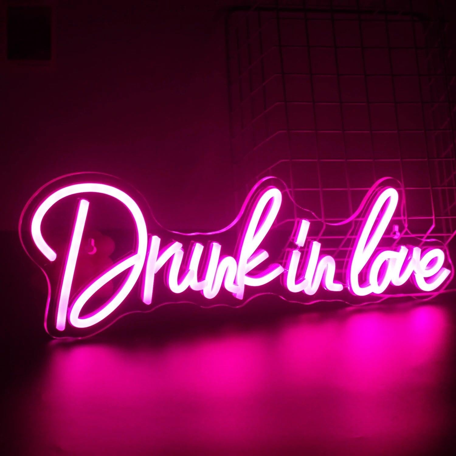 Drunk In Love Pink Led Neon Sign Romantic Bedroom Or Bar Decor 1 | Shineneon