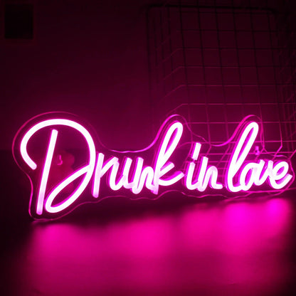 Drunk In Love Pink Led Neon Sign Romantic Bedroom Or Bar Decor 1 | Shineneon