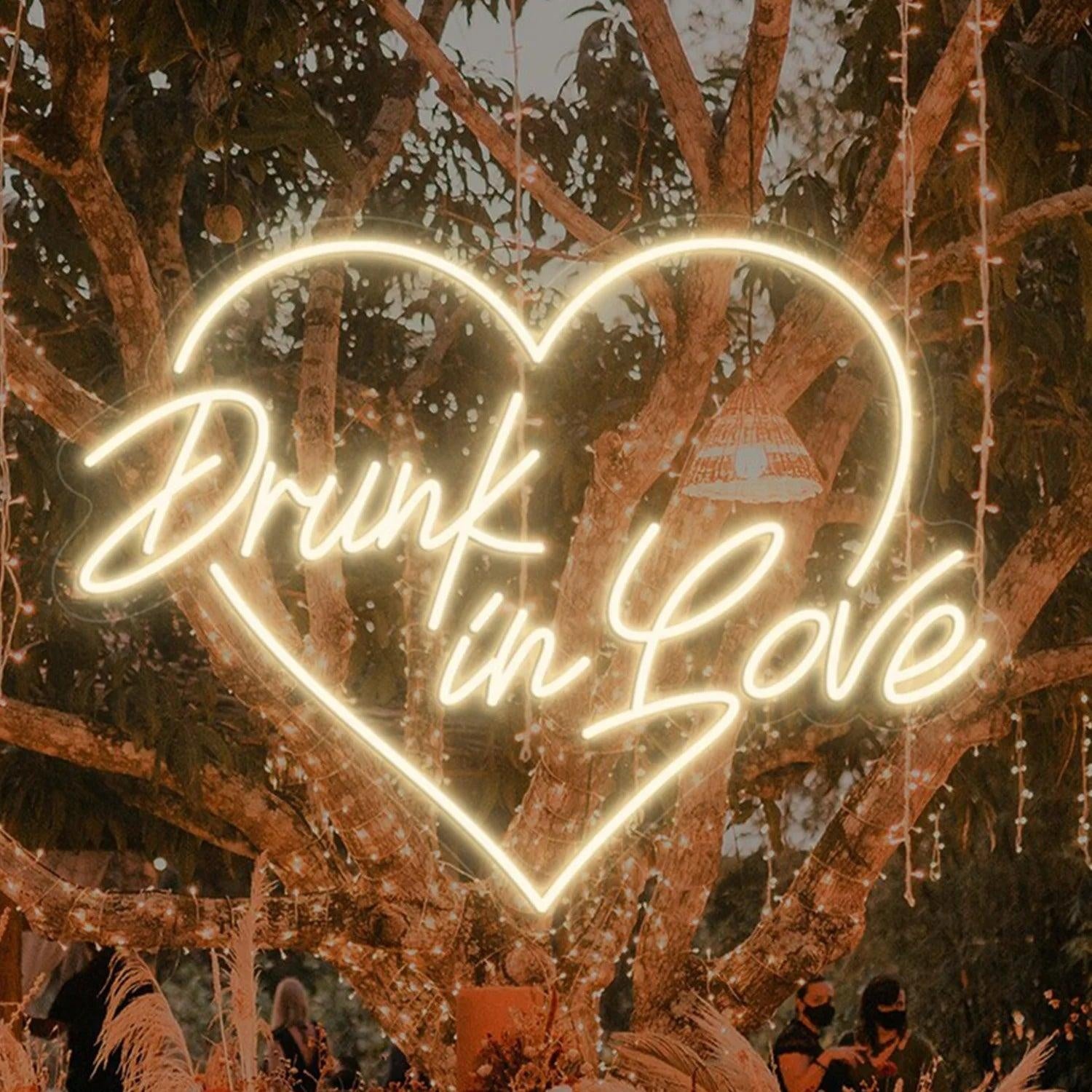Drunk In Love Pink Led Neon Sign Romantic Bedroom Or Bar Decor | Shineneon