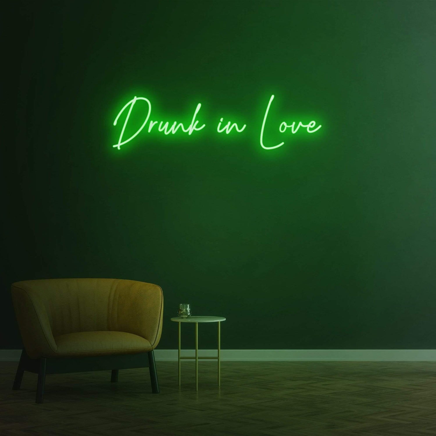Drunk In Love Script Led Neon Sign Romantic Indoor Home Bar Cafe | Shineneon
