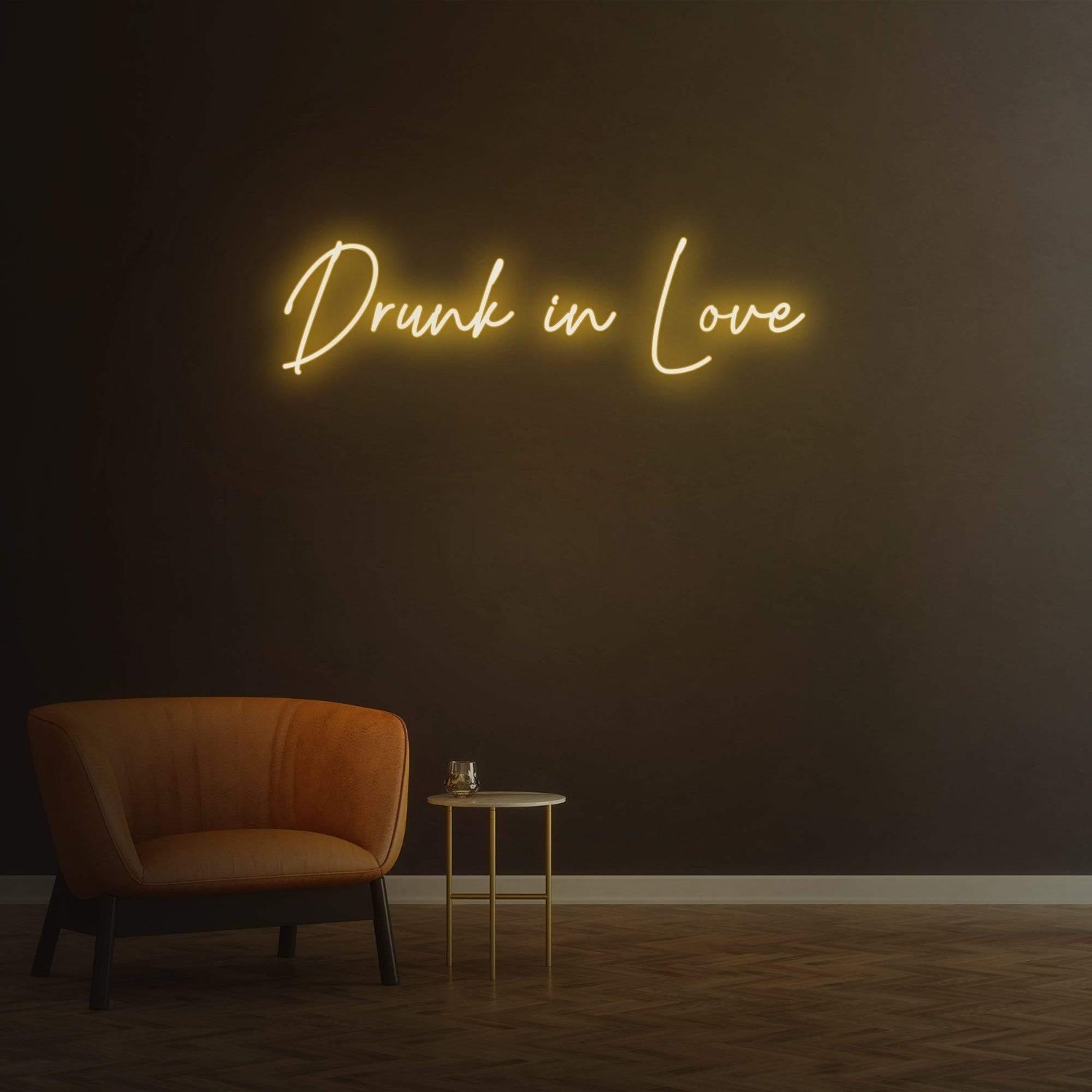 Drunk In Love Script Led Neon Sign Romantic Indoor Home Bar Cafe | Shineneon
