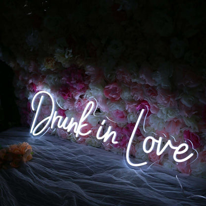 Drunk In Love White Led Neon Sign | Shineneon