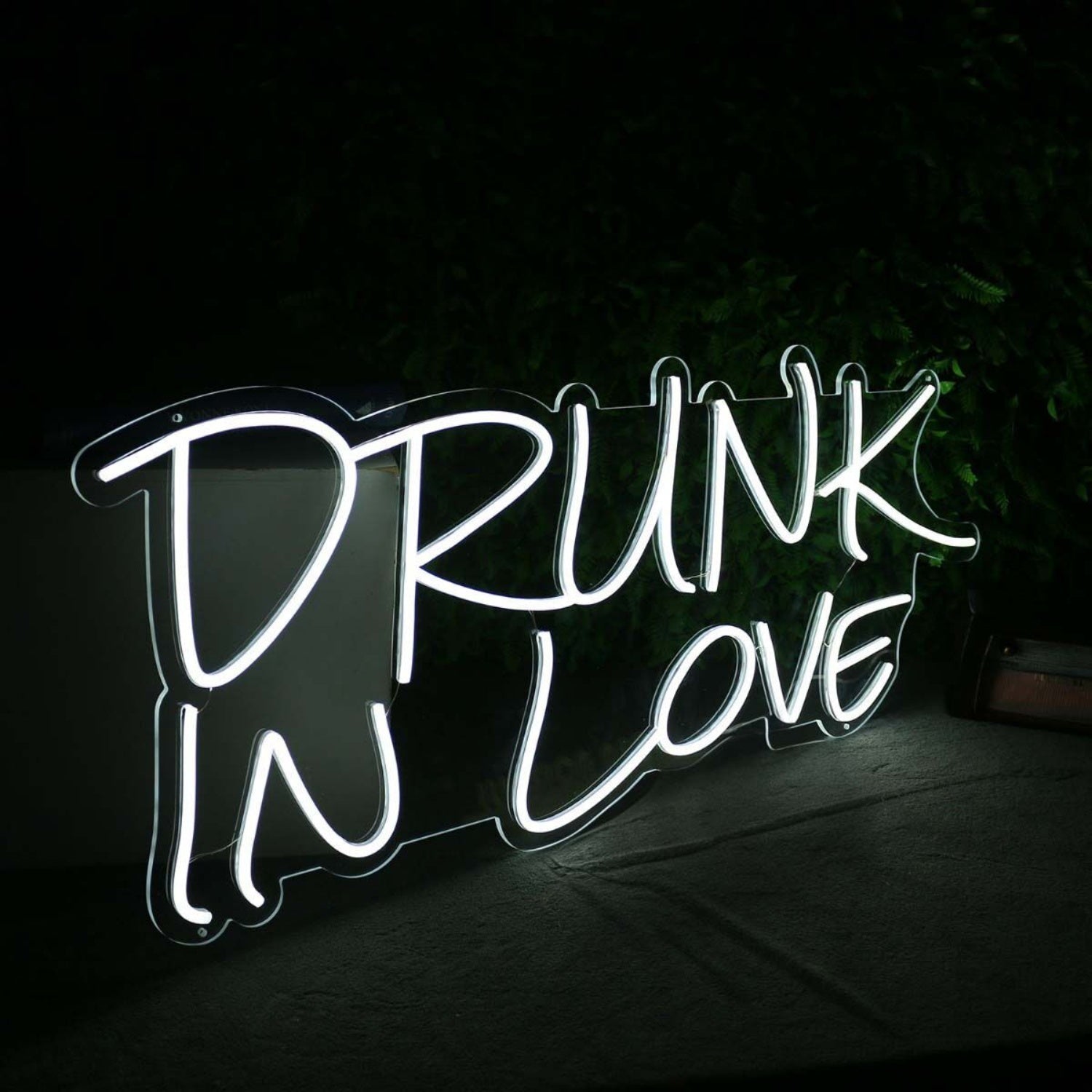 Drunk In Love White Neon Led Sign - Shineneon