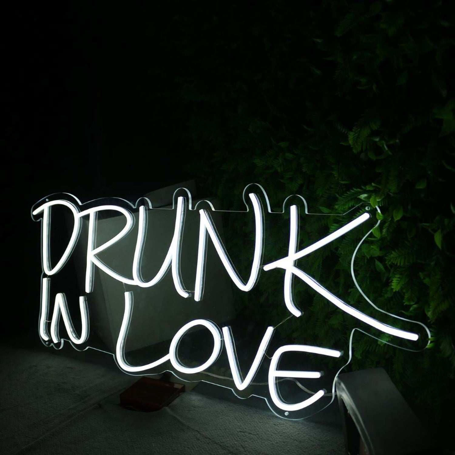 Drunk In Love White Neon Led Sign - Shineneon