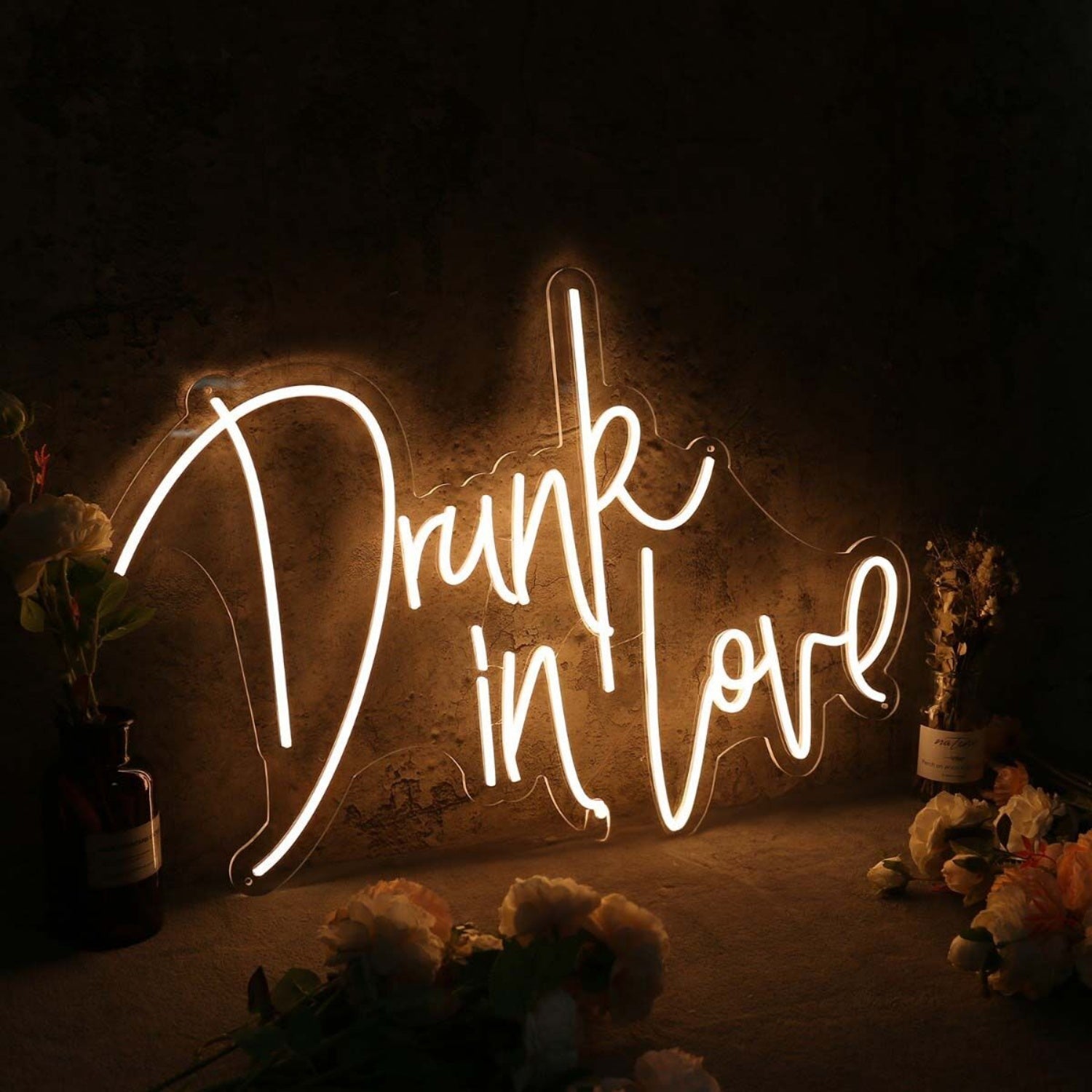 Drunk In Love Yellow Led Neon Sign - Shineneon