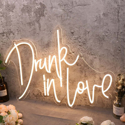 Drunk In Love Yellow Led Neon Sign - Shineneon