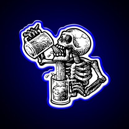 Drunk Skull Beer Bar Decor Led Neon Sign Rgb Color - LED neon sign view 5
