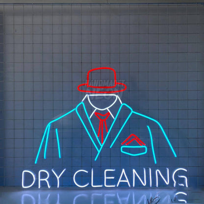 Dry Cleaning Laundry Led Neon Sign Wardrobe Hanger Neon Decor | Shineneon