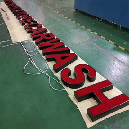 Dry Creek Stone Carwash 3D Frontlit Channel Letters Led Light Sign - Shineneon