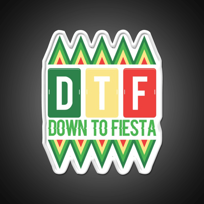 Dtf Down To Fiesta Party Drink Tequila Led Neon Sign Rgb Color - Shineneon