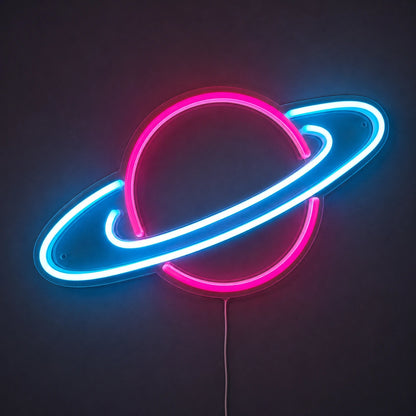 Dual Color Saturn Neon Sign LED Neon Sign main product image