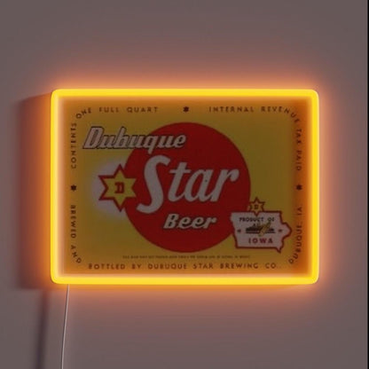 Dubuque Star Beer Rgb Led Neon Sign - Shineneon
