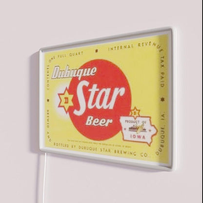 Dubuque Star Beer Rgb Led Neon Sign - Shineneon